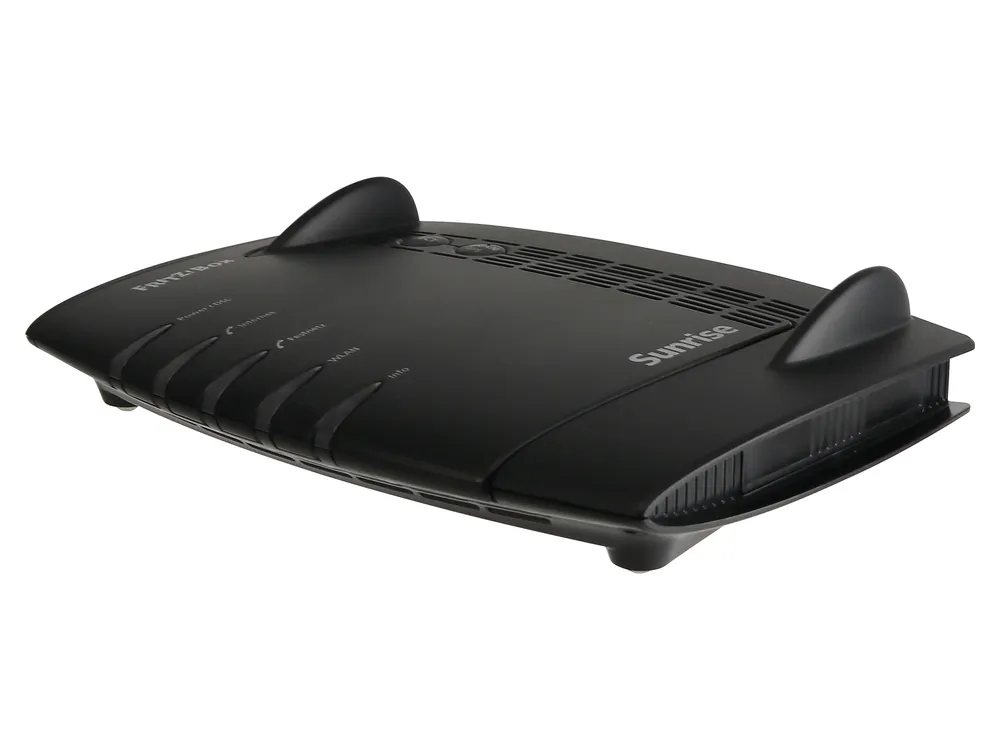 AVM FRITZ!Box Fon WLAN 7490, schwarz, gebraucht