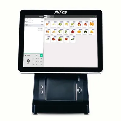 Kassenterminal AVPos K6000 15" Touch mit integriertem Drucker