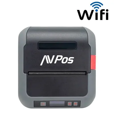 AVPos MLP900W Tragbarer WLAN-Thermodrucker mit OLED-Display und 2500-mAh-Akku