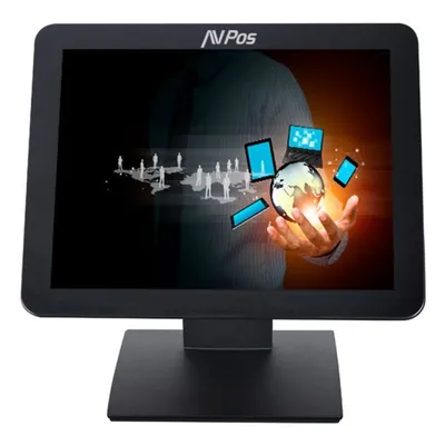 AVPos 17″ True Flat SXGA Touch-Monitor Helligkeit 400cd/m² VGA Schwarz Niedriger Verbrauch