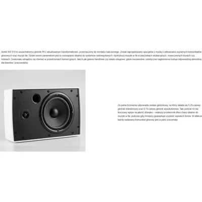 Lautsprecher Avtek PC 10W mit Wandmontage und Netzbetrieb