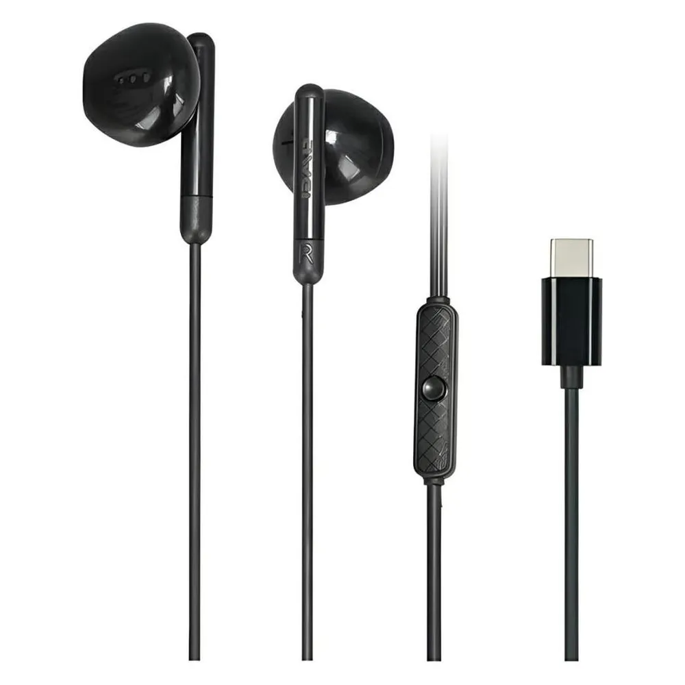 Awei słuchawki stereo PC-6T USB-C czarny/black