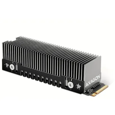 Axagon Clr-m2xt Kühlkörper – M.2 SSD, 80 mm SSD, Alu-Gehäuse, Höhe 24 mm