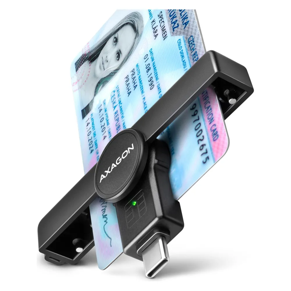 Axagon CRE-SMPC USB-C Smart Card PocketReader