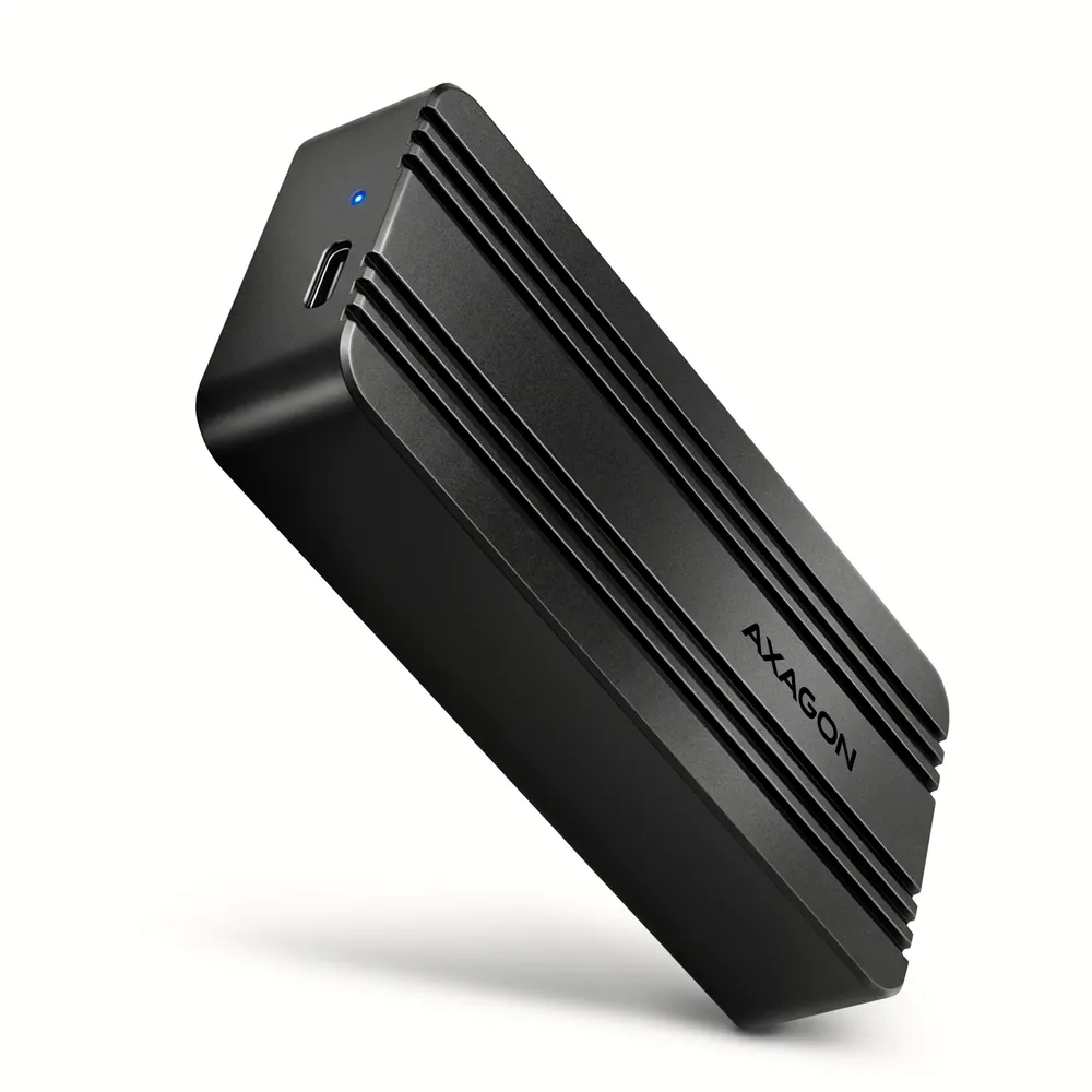 Gehäuse Axagon EEM2-40G M.2 Aluminium Schwarz USB Type-C 40 Gbit/s