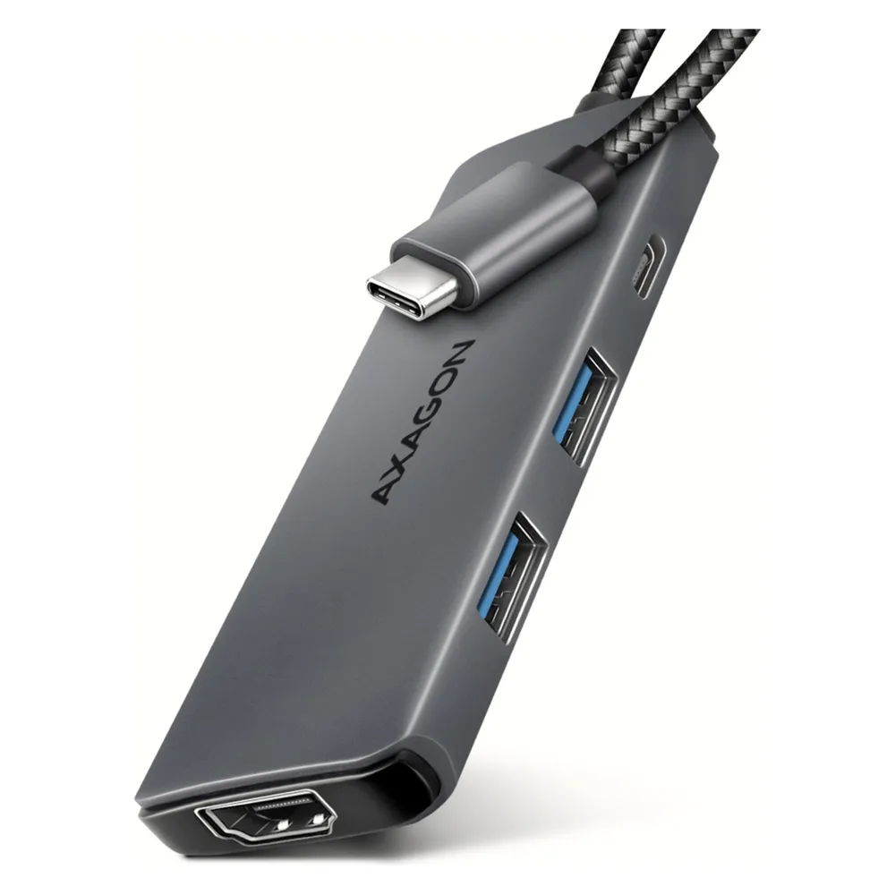 Axagon HMC-5H8K 2x USB-A, 1x USB-C, 8K HDMI, USB 3.2 Gen 1 hub, PD 100W, 15cm USB-C cable