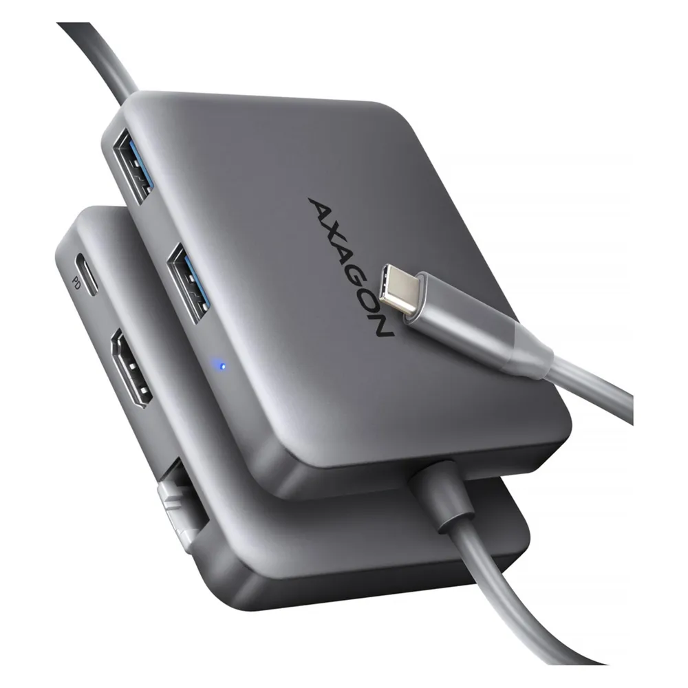 Axagon HMC-5HL 2xUSB-A 4K HDMI GLAN PD100W USB-C