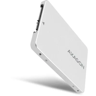 Axagon Rss-m2sd Sata 2,5 Zoll internes Gehäuse für Ngff M.2 SSD, Aluminium Silber
