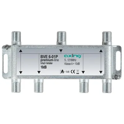 Signalverteiler Axing BVE00601P1 für Koaxkabel 5-1218 MHz F Weiblich