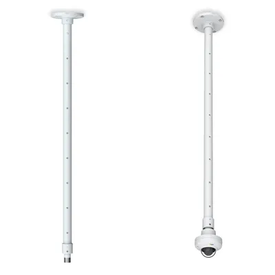 Teleskopische Deckenhalterung AXIS T91B53 für Kameras, Aluminium, Weiß