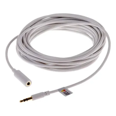 Audio-Kabel Axis 01589-001 3,5mm Stecker/Buchse 5 m Weiß