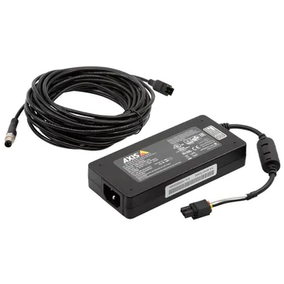 Netzteil Axis 75 W Modell 02040-001 Kompatibel mit Q6010-E Schwarz Verkabelt