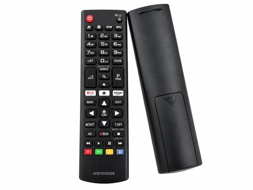 azurano Ersatz für LG AKB75095308 Universal-Smart-TV-Fernbedienung (Direkttasten für Netflix & Amazon Video)