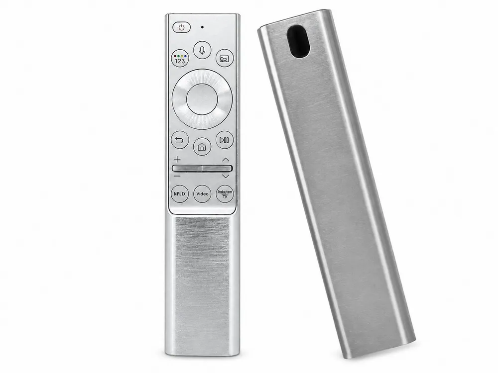 azurano Ersatz für SAMSUNG BN59-01311B, BN59-01327B, BN59-01328A, Universal-Smart-TV-Fernbedienung (Metall Gehäuse & Sprachfunktion)