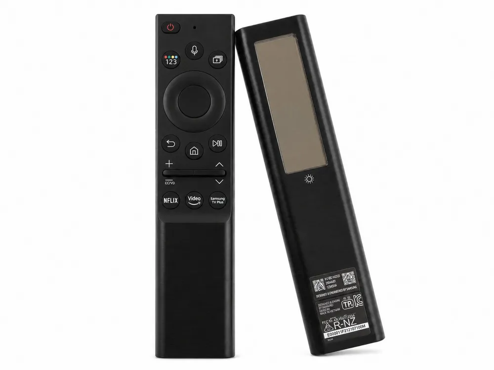 azurano Ersatz für SAMSUNG BN59-01357B, BN59-01357A, TM2180E Universal-Smart-TV-Fernbedienung (Smart Remote mit USB-C, Eco Solar & Sprachsteuerung für Samsung)