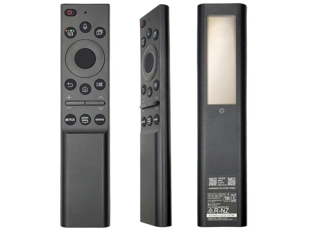 azurano Ersatz für SAMSUNG BN59-01357C Universal-Smart-TV-Fernbedienung (Bluetooth, USB-C, Sprachsteuerung, Solar, Streaming-Tasten)