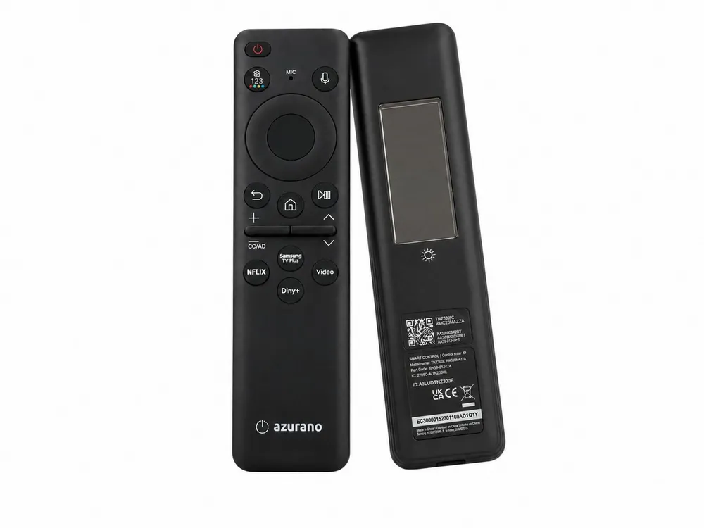 azurano Ersatz für SAMSUNG BN59-01432D, BN59-01432A, TM2360E Universal-Smart-TV-Fernbedienung (Bluetooth, USB-C, Sprachsteuerung, Solar, Streaming-Tasten)