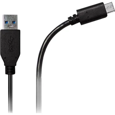 Kabel Azuri AZCABUSBC2M-BLK USB A auf USB C 2 m Schwarz