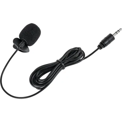 Mikrofon Azusa MIK0039 Kondensator omnidirektional mit Clip und 3,5-mm-Klinke