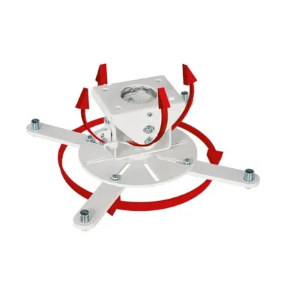 Deckenhalterung für Projektor B-Tech BT899XL/W 25 kg Weiß 360°