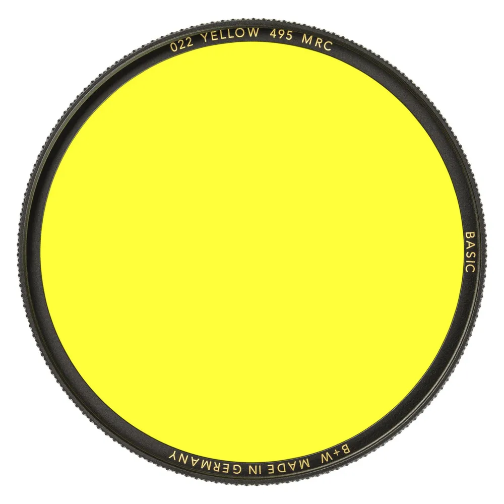 B+W 022 Gelb-Filter, hell 495, MRC/Basic 49mm