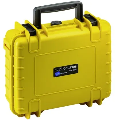 B&W Case Type 1000 RPD gelb mit Facheinteilung