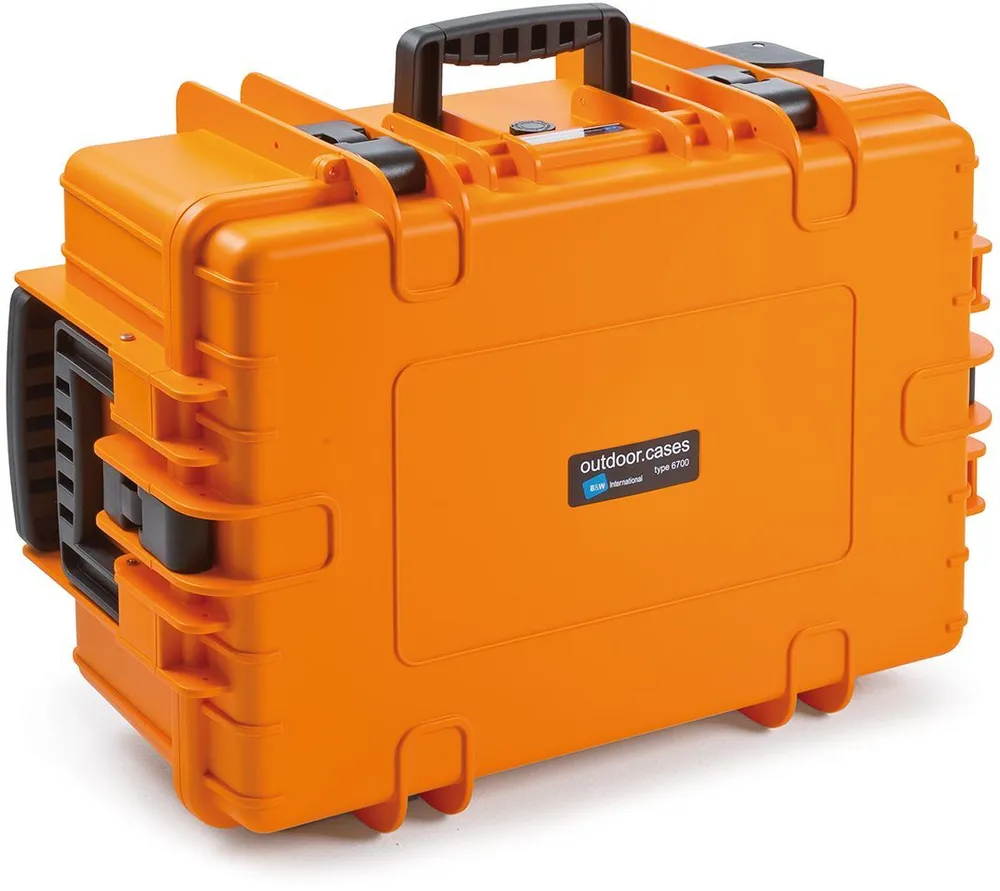 B&W Case Type 6700 RPD orange mit Facheinteilung