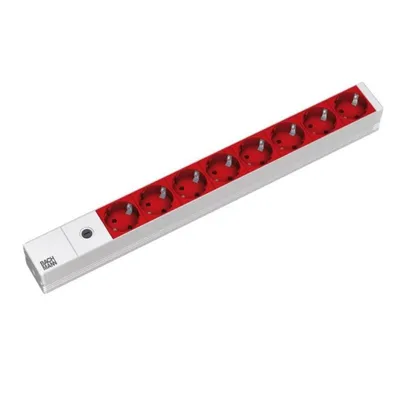 Steckdosenleiste Bachmann 8 Steckplätze 2 m Innen Aluminium IP20 ohne Stecker