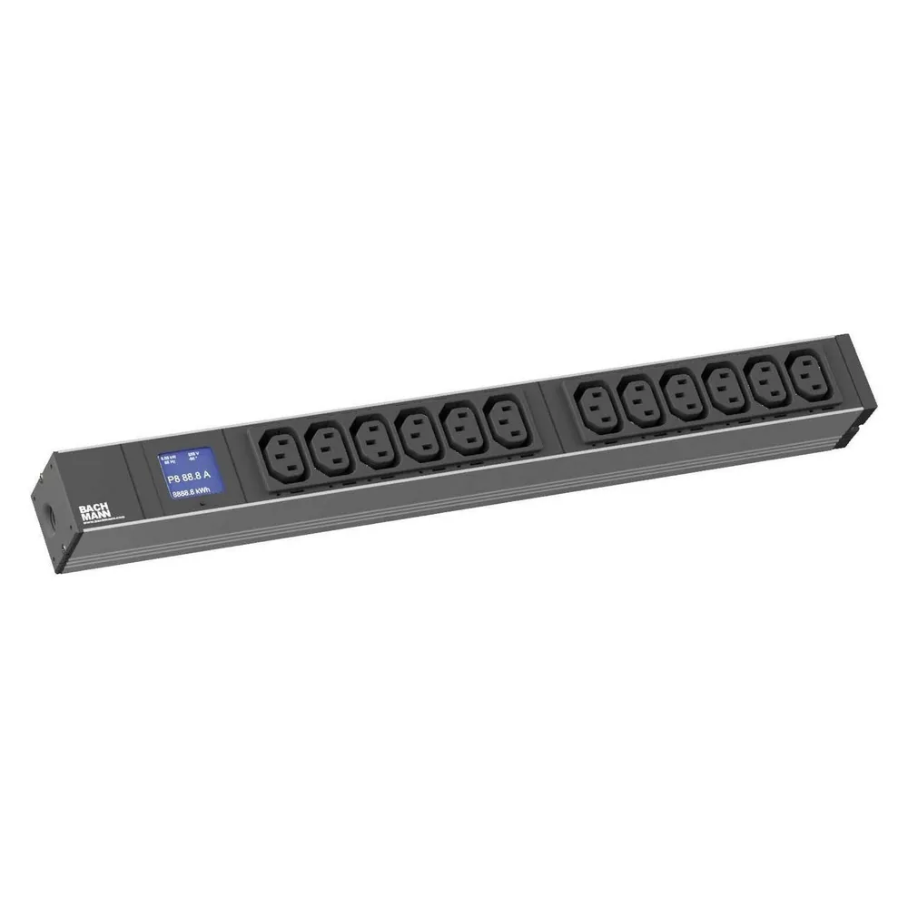 Bachmann ALLNET 19zbh. Steckdosenleiste,12xKaltgeräte(C13)->Stecker