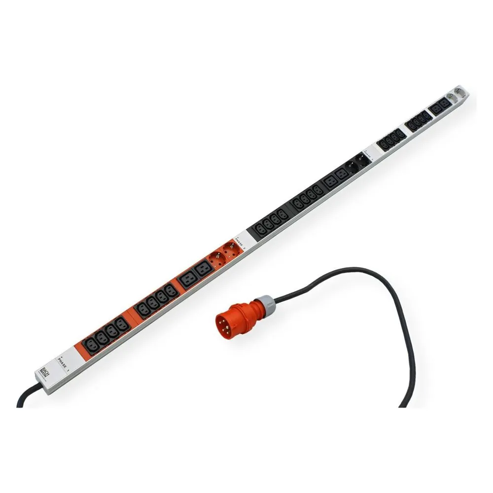 Bachmann ALU Power Strip ALU 1HE 24xC13 6xC19 6xSchuko CEE