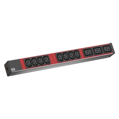 Bachmann IT PDU 19 inch 1U 8xC13 red 3xC19 red