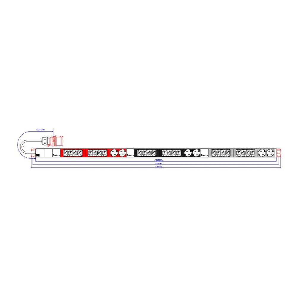 Bachmann ALU 1U 24xC13 6xCEE7/3 Line