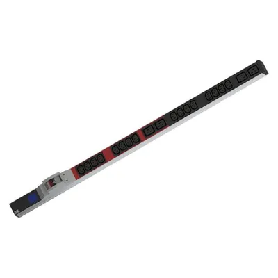 Bachmann BN0500 48,26cm 19Zoll PDU 1HE 16xC13 4xC19 Leistungsmessung Anschluss CEE 32A blau