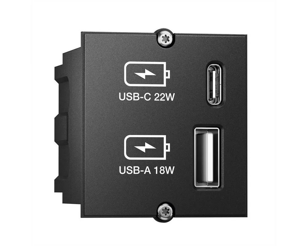 Bachmann Custom Modul USB Charger Typ A & C 22W Stromadapter, Quickcharge, 917.227