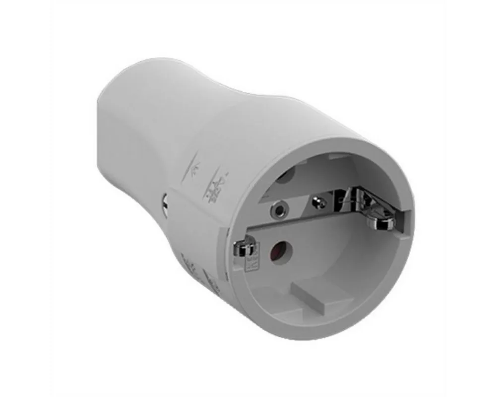 Bachmann Schutzkontaktkupplung CEE 7/3 16A/250VAC Stromadapter zu Schutzkontakt, CEE 7/3, Typ-F, Montage, 960.303