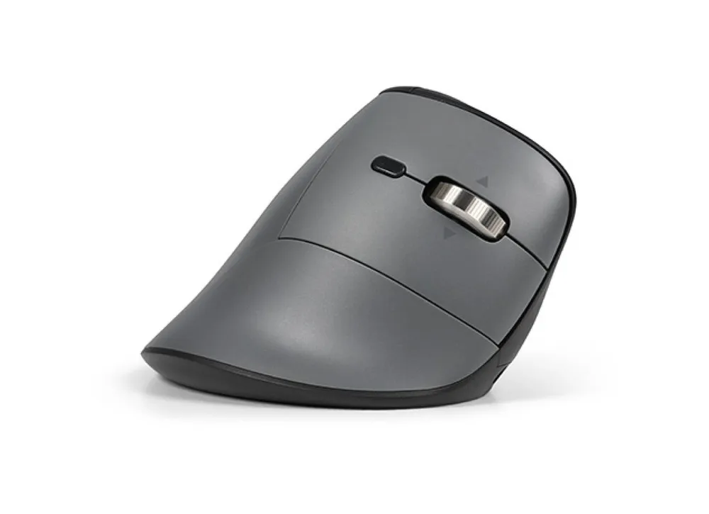 Maus BakkerElkhuizen BNEFFP3MVM Wireless Bluetooth USB-C 5000 DPI Schwarz Grau Ergonomisch