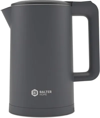 Balter Wasserkocher leistungsstarker Teekocher mit One-Touch Öffnung, 1.7 l, 2200,00 W, kabelloser Wasserkocher, BPA frei
