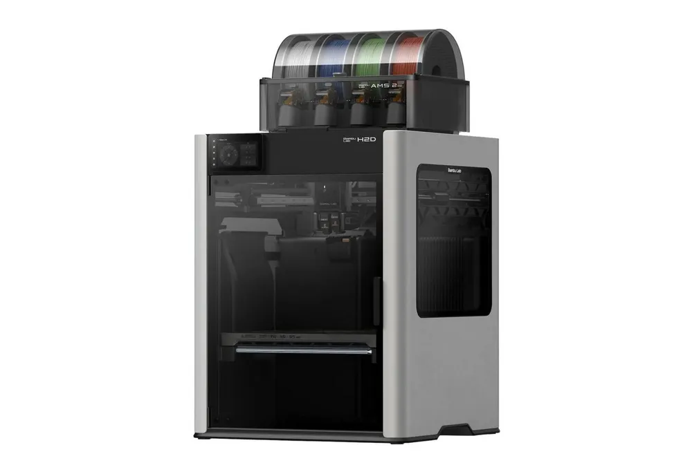 Bambu Lab 3D-Drucker Bambu Lab H2D AMS 2 Pro Combo 3D-Drucker, Dual-Extruder-System für echten Multi-Material-/Mehrfarben-Druck