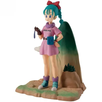 Figur Bandai Dragon Ball History Box Bulma 15 cm PVC Basis