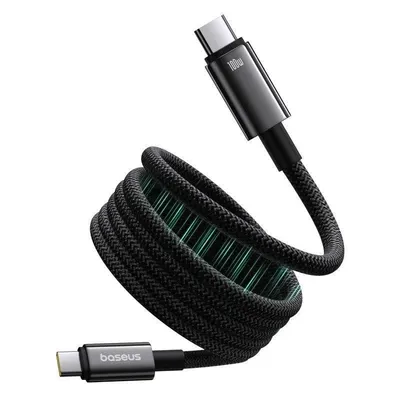 Ladekabel Baseus USB-C zu USB-C 1 m 100 W Magnetisch Schwarz