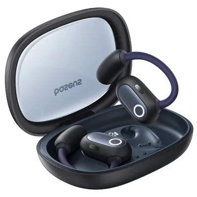 Baseus Eli Fit Open-Ear True Wireless-Ohrhörer Schwarze kabellose Kopfhörer