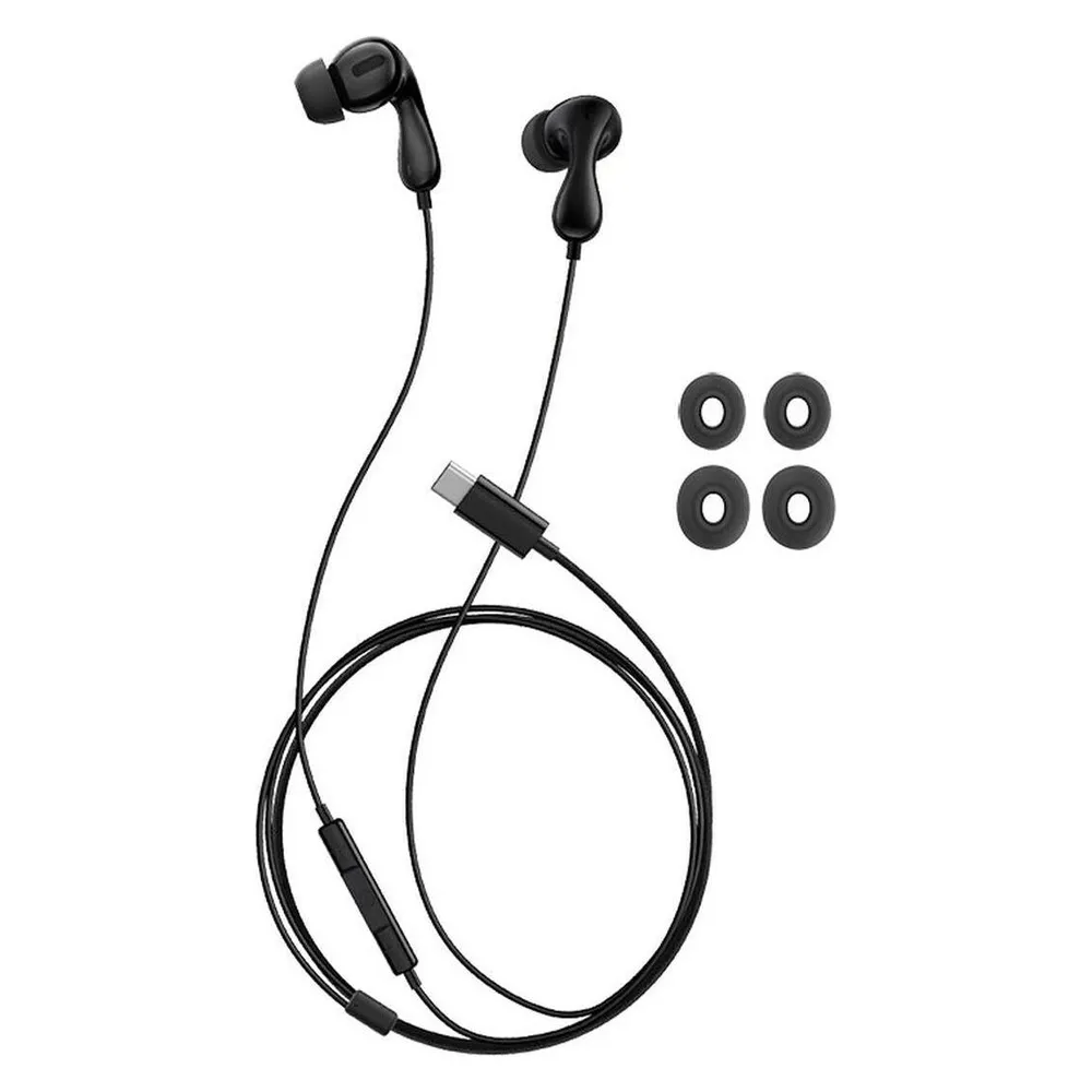 Kopfhörer Baseus Encok CZ20 kabelgebunden USB-C für Anrufe und Musik Schwarz