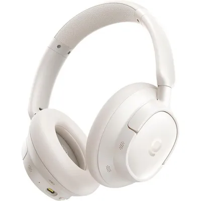 Kopfhörer Baseus Bass BH1 NC kabellos Bluetooth 6.0 mit aktiver Geräuschunterdrückung Off-White