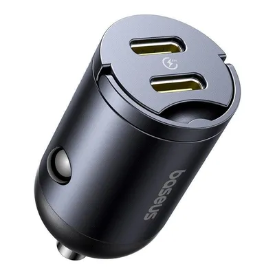 Autoladegerät Baseus Tiny Star Mini 2 USB-C Ports 30W Power Delivery Quick Charge Schwarz