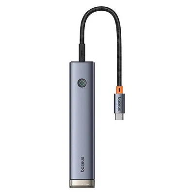 Baseus 6-Port HUB AIR UltraJoy Series Type-C - HDMI, USB3.0x2, USB2.0, C3.0, PD (grey)