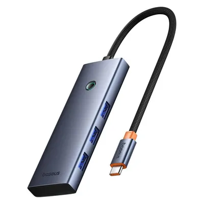 Baseus Hub 7in1 UltraJoy, USB-C - HDMI, 3xUSB 3.0, PD, SD/TF (grey)