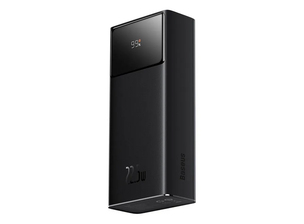 Baseus EnerFill FP41 Powerbank 30000 mAh (5, 9, 12 V), 30000 mAh Powerbank mit 22,5 W Schnellladung, 3 Ausgänge, LED-Anzeige