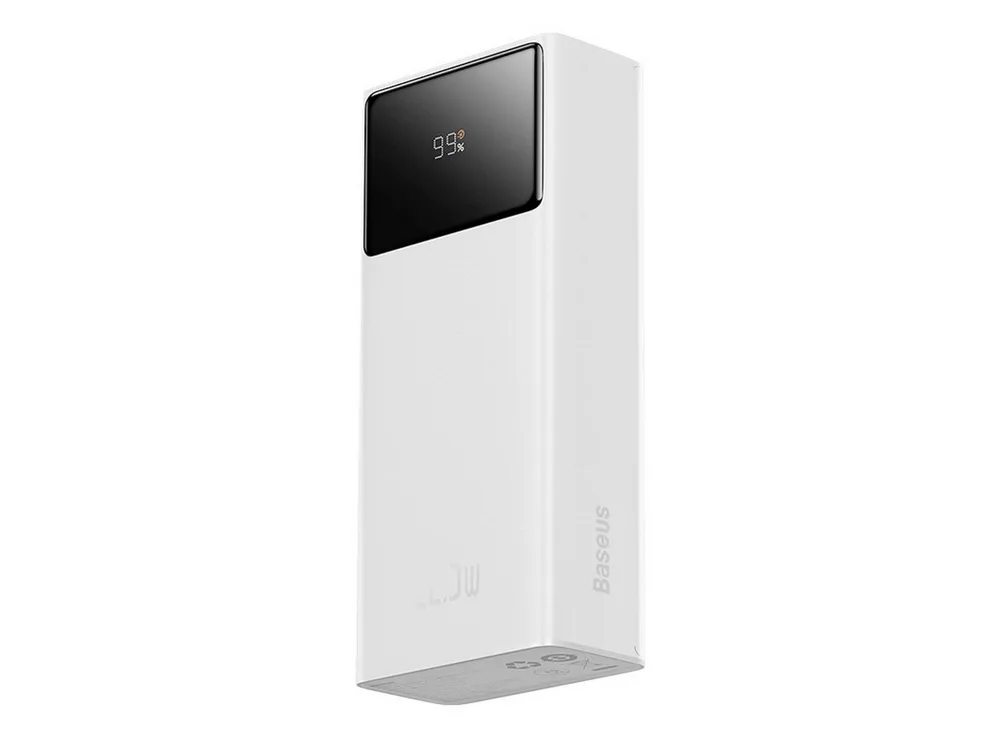 Baseus EnerFill FP41 Powerbank 30000 mAh (5, 9, 12 V), 30000 mAh Powerbank mit 22,5 W Schnellladung, 3 Ausgänge, LED-Anzeige