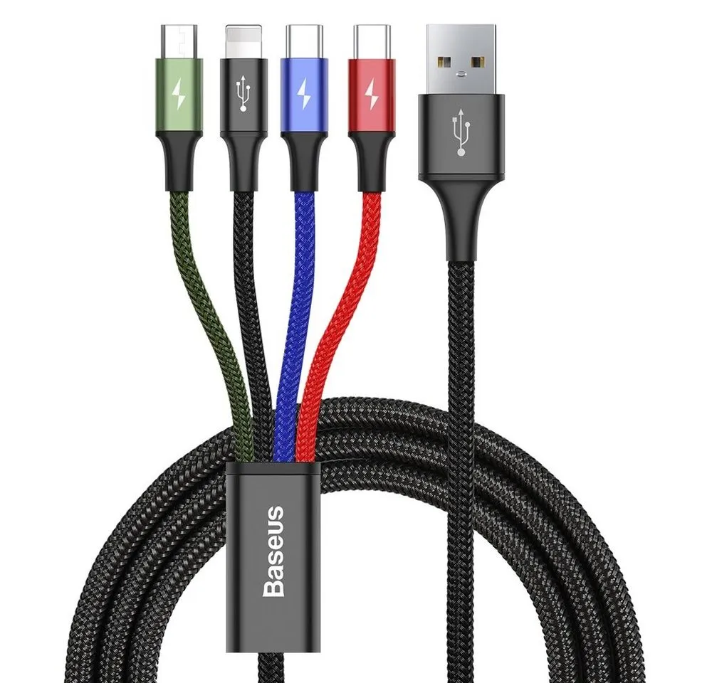 Baseus Kabel USB Kabel 4in1 iPhone / 2x USB Typ C / Micro USB Kabel 3.5A USB-Kabel