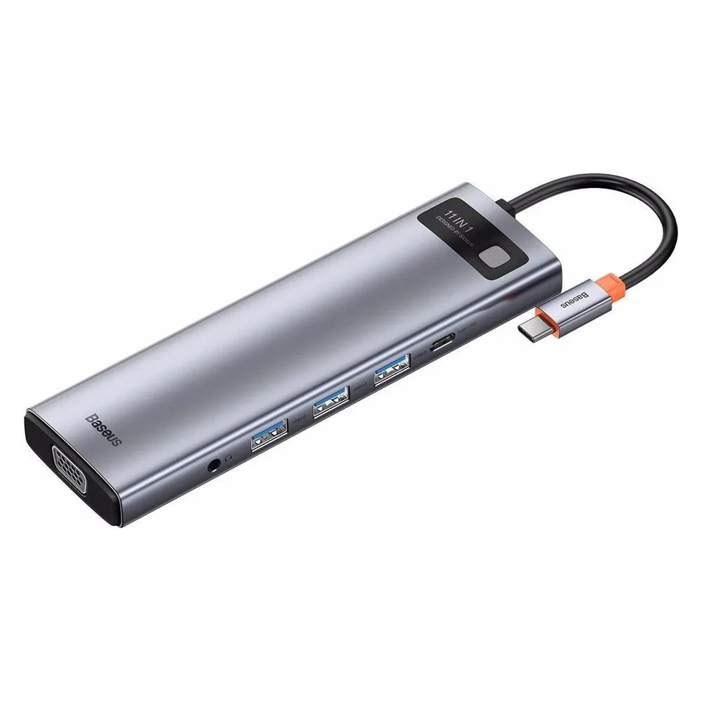 USB-Hub Baseus Metal Gleam Series 11-in-1 USB-C 100W Ethernet 4K